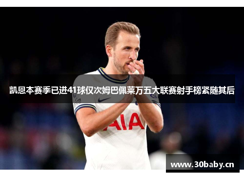 凯恩本赛季已进41球仅次姆巴佩莱万五大联赛射手榜紧随其后